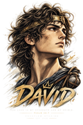 David 3 - Courage & Faith Tee